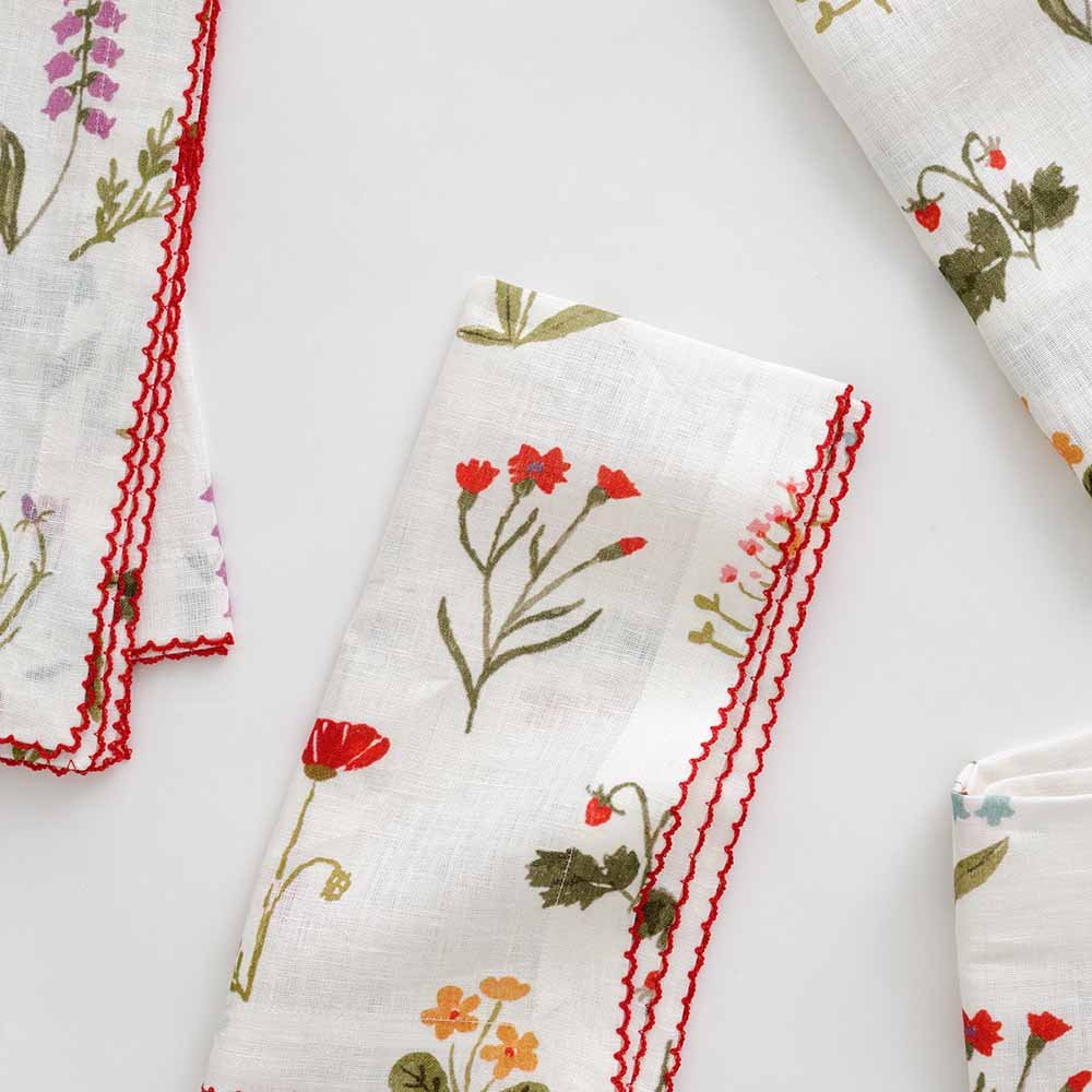 Botanical Garden Linen Napkin - Set of 4