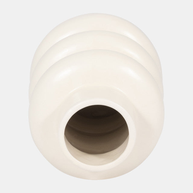 Three Ribbed Vase