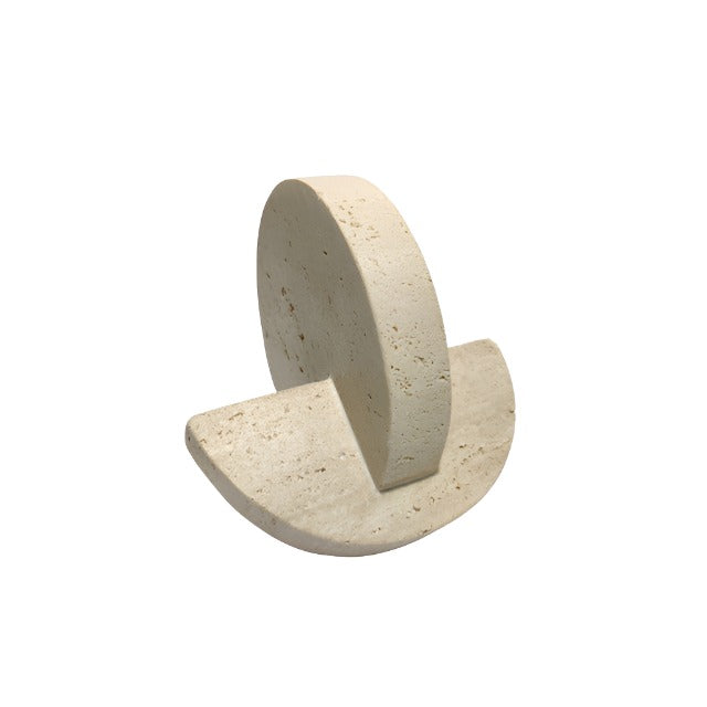 Travertine Abstract Orb Object