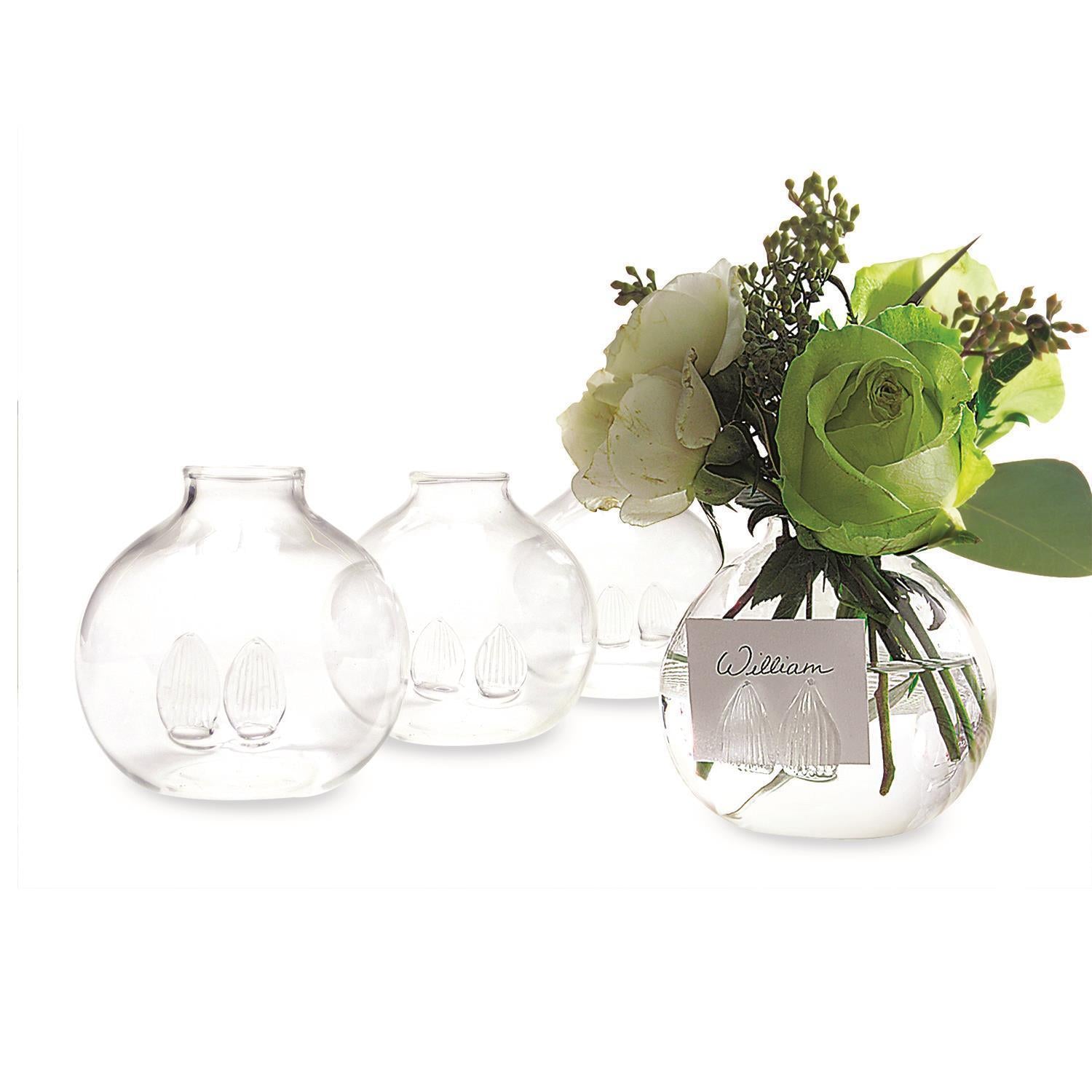 Set of 4 Bud Vase / Place Card Holder