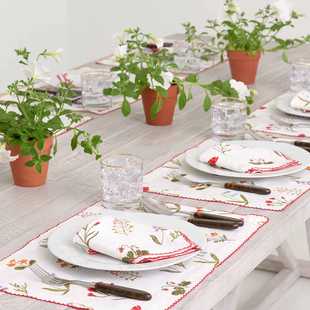 Botanical Garden Linen Placemat - Set of 4