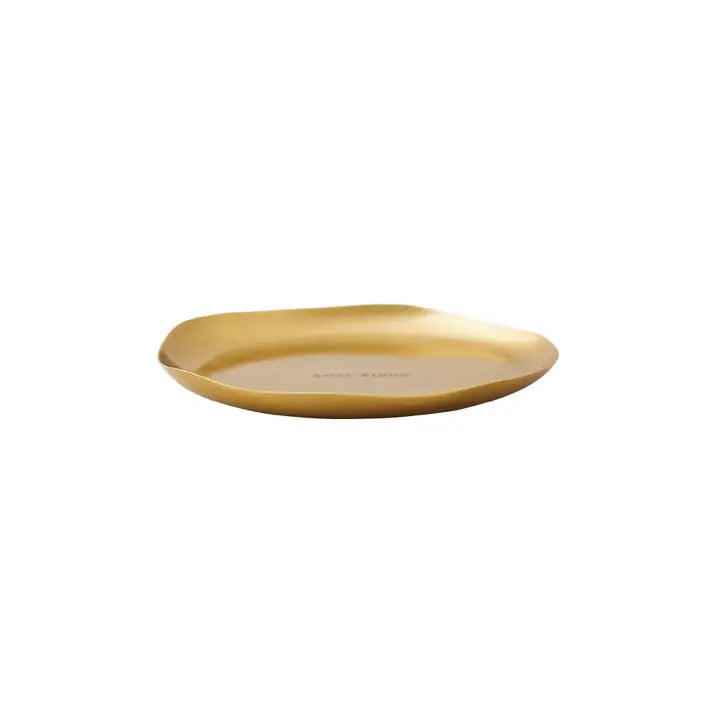 Gold Candle Plate/Trinket Tray