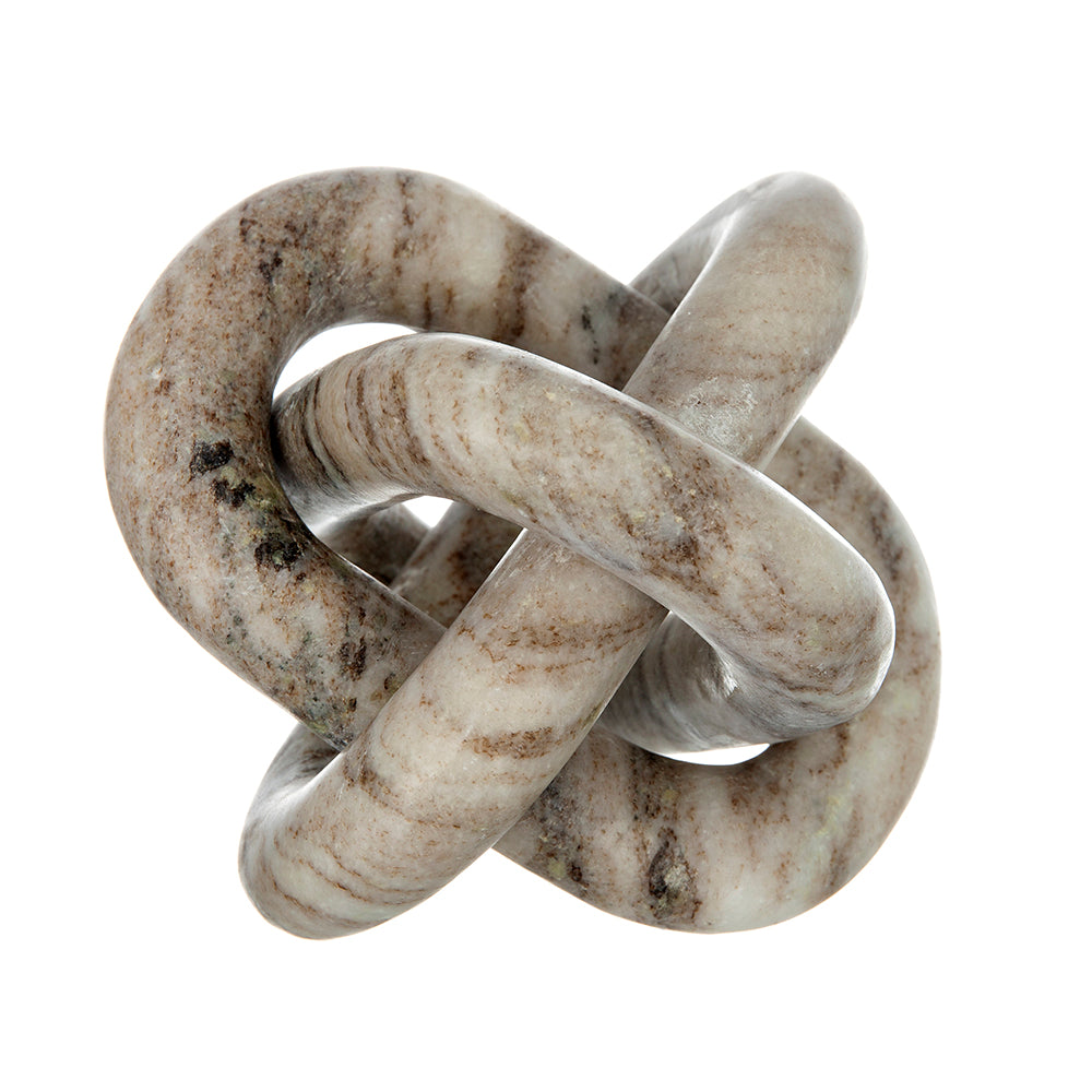 Cream Marble Chain Sculpture