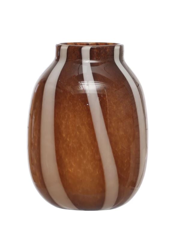 Striped Glass Vase