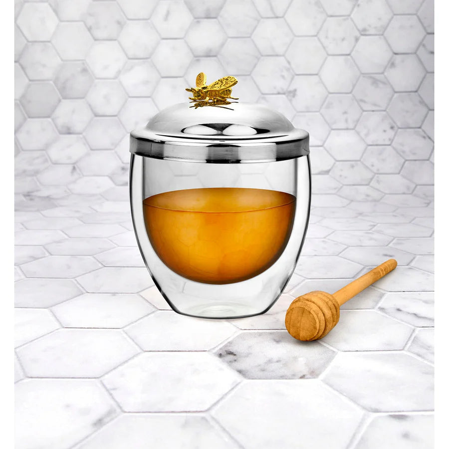 Bee Double Wall Honey Dish