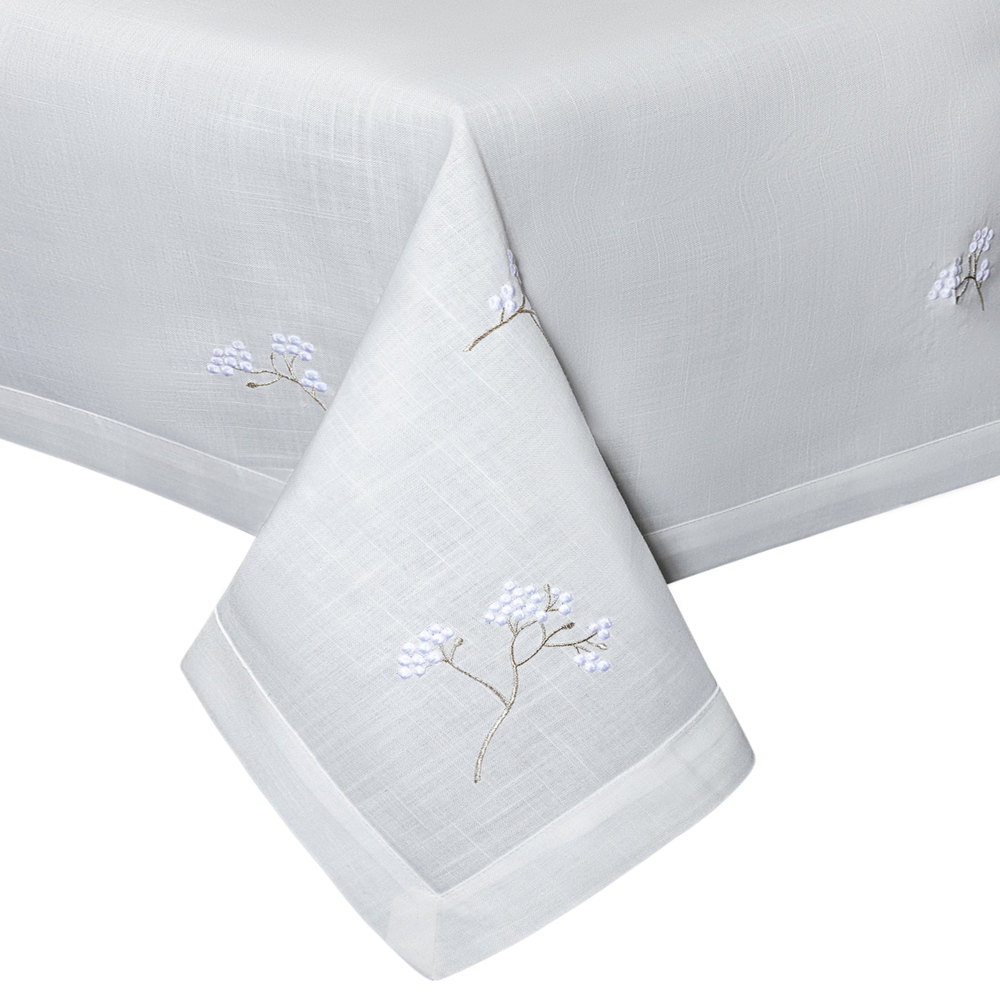 Blossom White Tablecloth