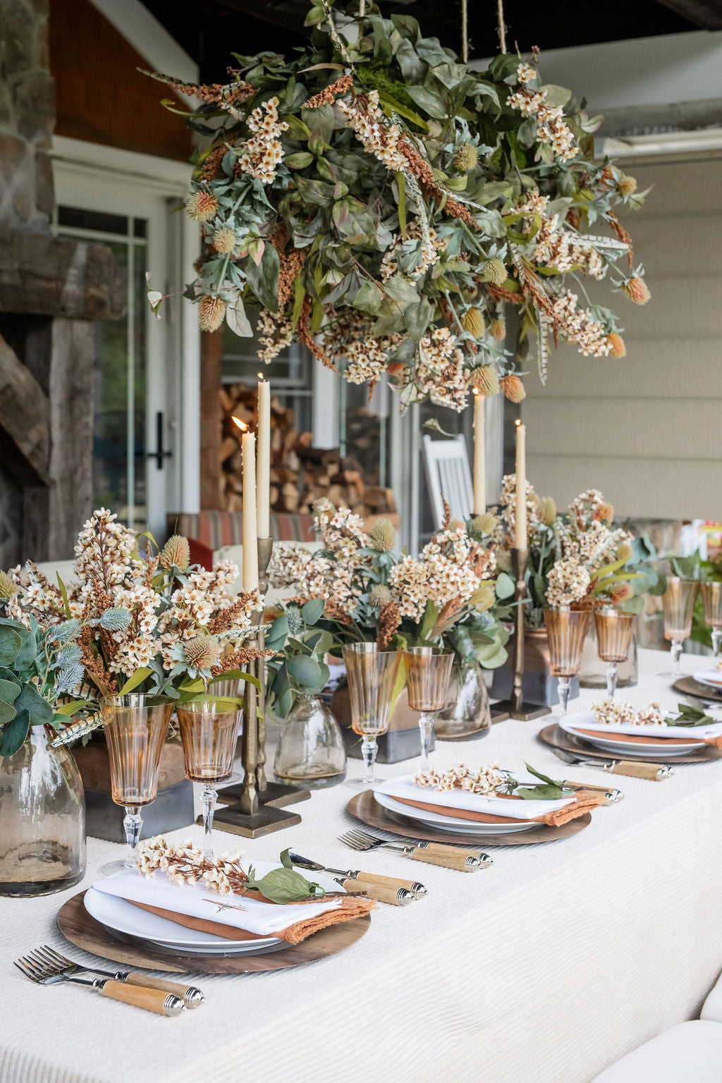 DH Rustic Thistle Blossom Chandelier