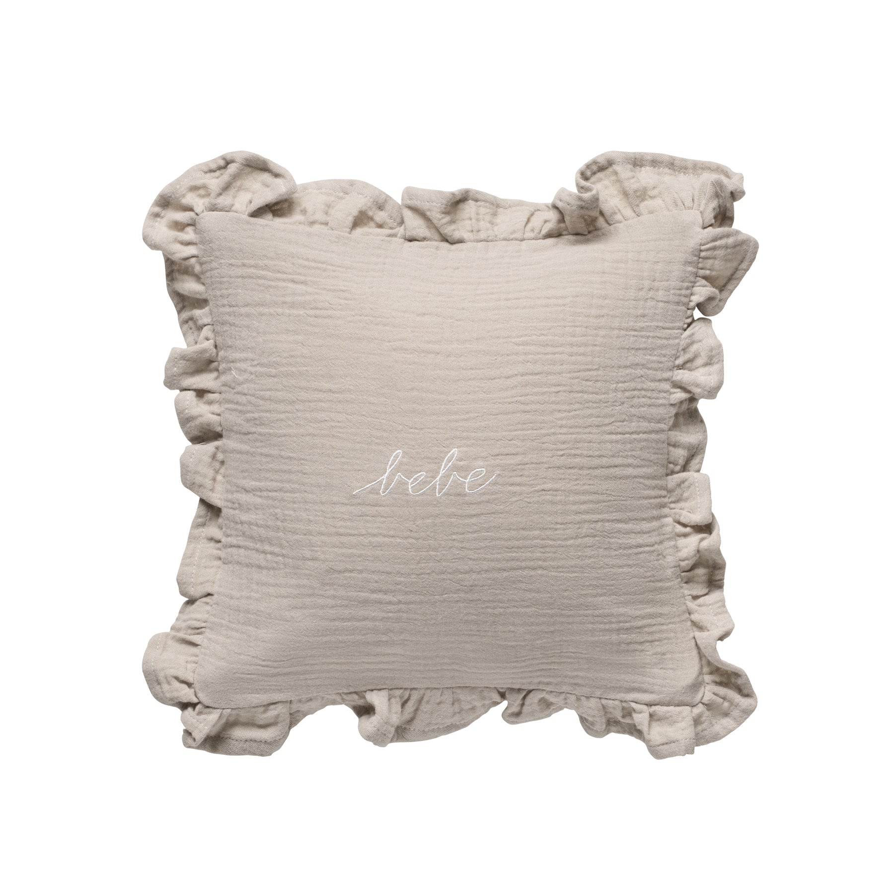 DH Gauze Bebe Ruffle Accent Pillow