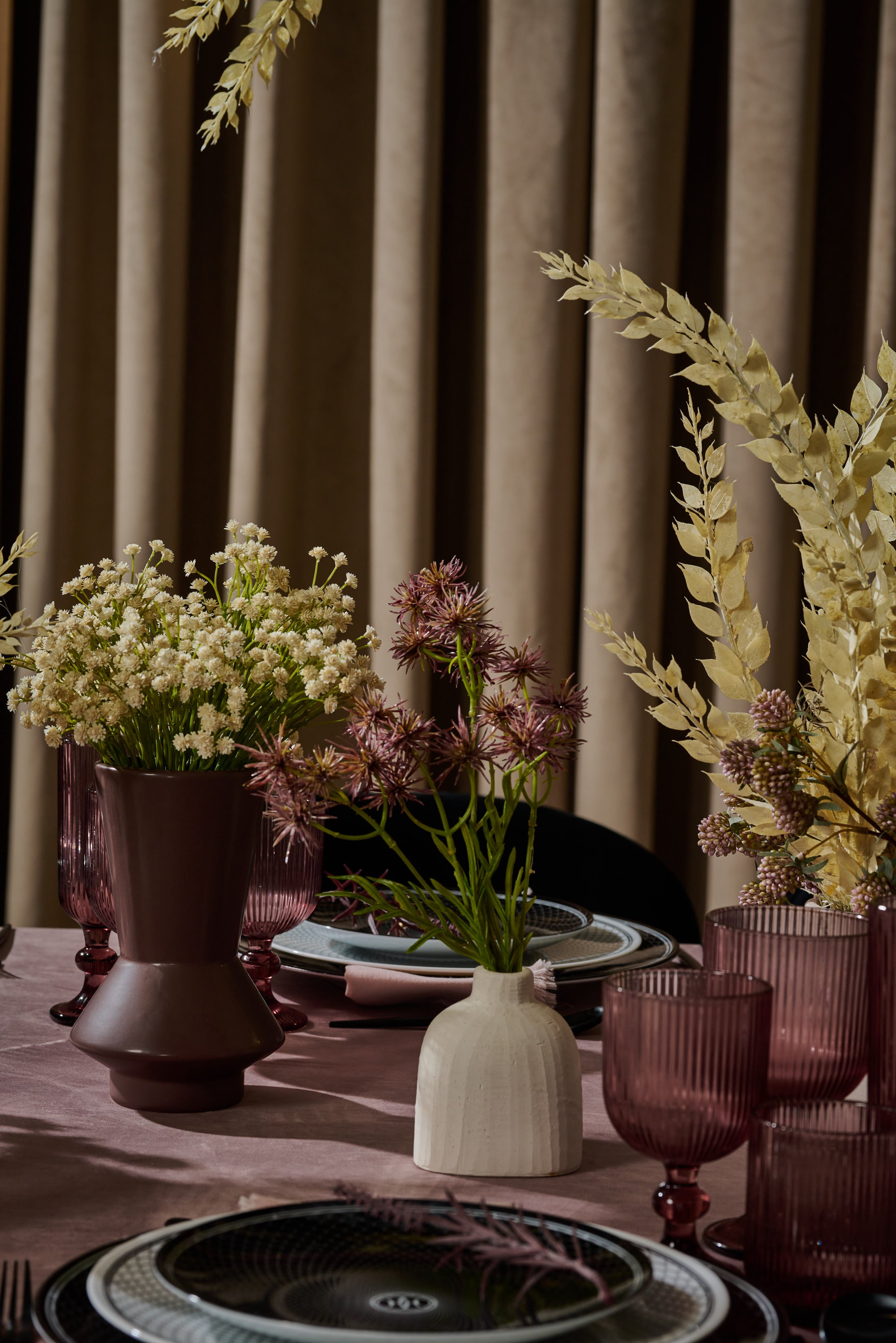 Brown Stoneware Vase