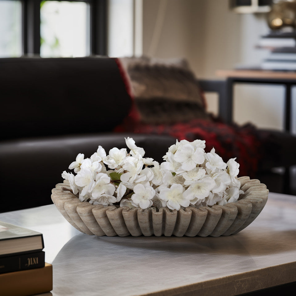 Arkin Wavy Marble Bowl