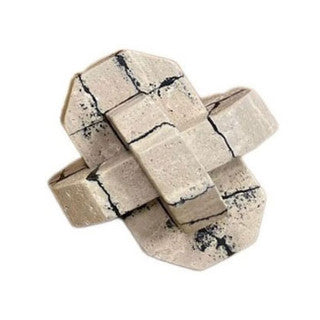 Gorda Small Crackle Travertine Knot