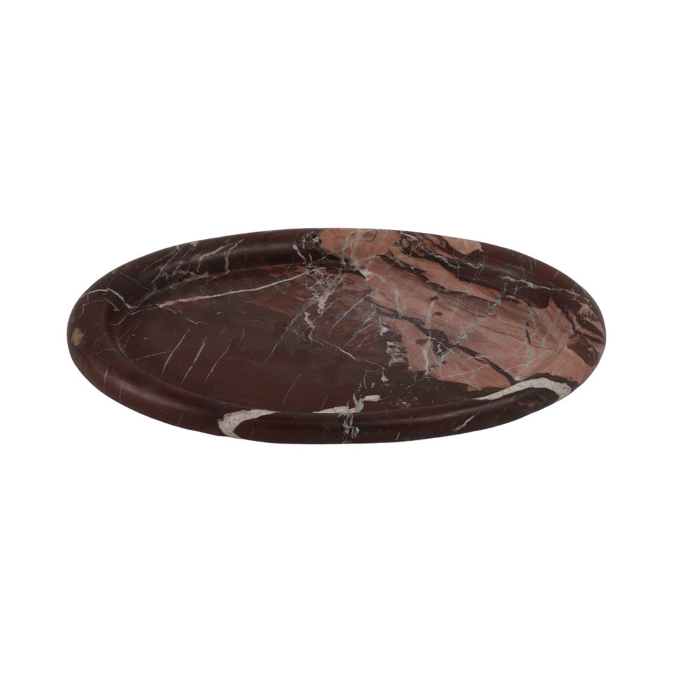 Kramer Red Marble Tray