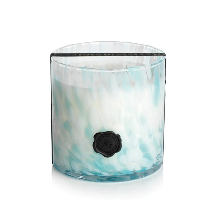 Opal Glass Three Wick Candle