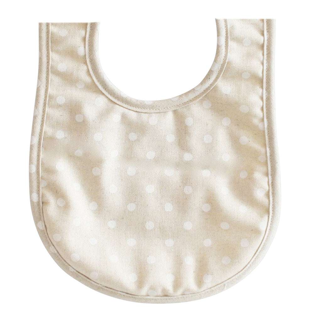 White Linen Spot Bib