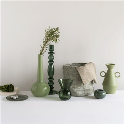 Green Flower Vase