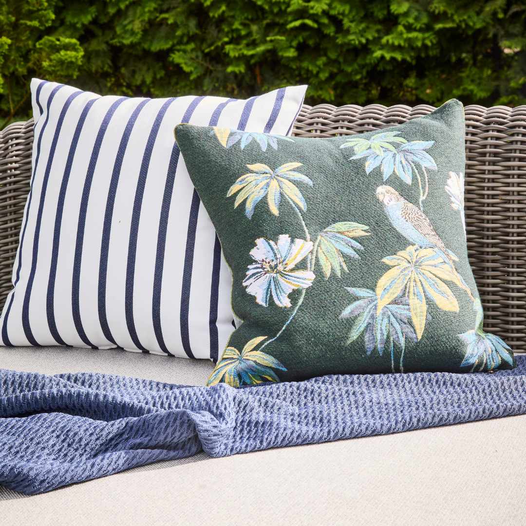 Lido Stripe Sunbrella Outdoor Lumbar Pillow