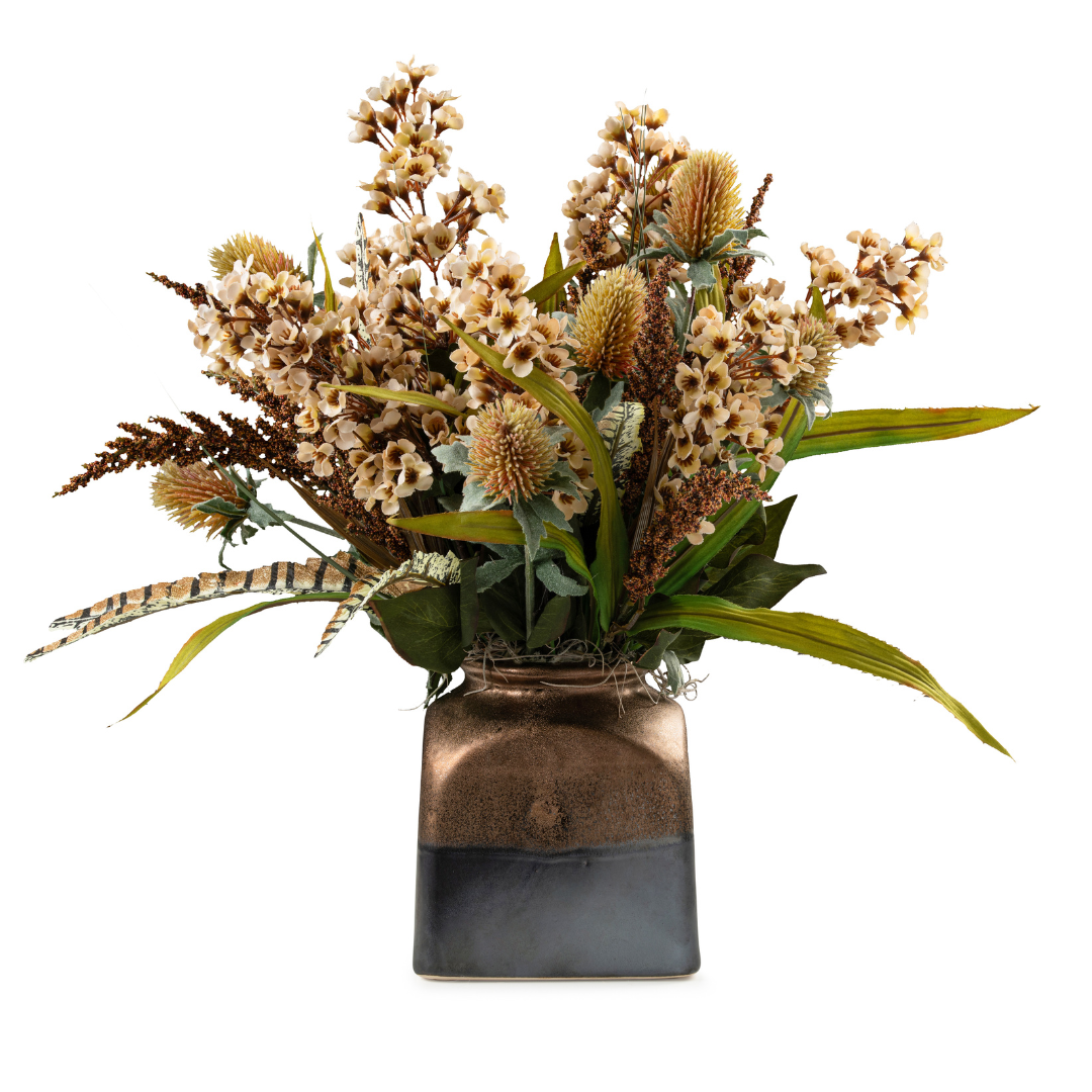 DH Rustic Thistle Blossom Floral Arrangement