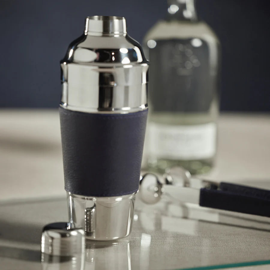 Laguna Nickel & Leather Cocktail Shaker