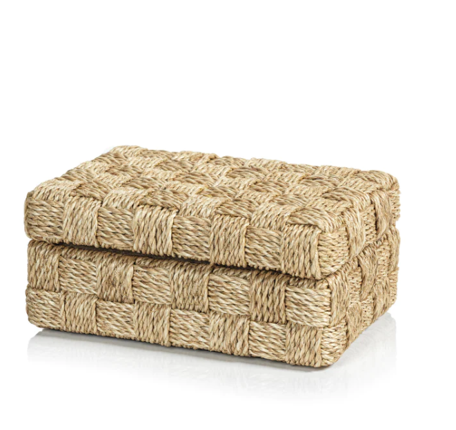 Natural Abaca Rope Hinged Box