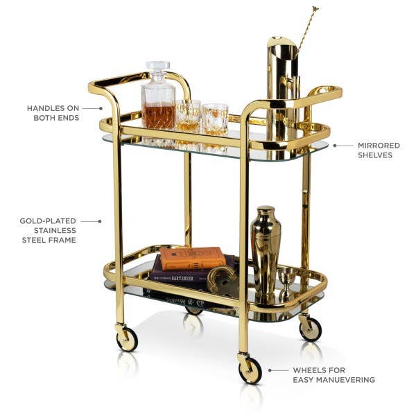 Belmont Gold Bar Cart