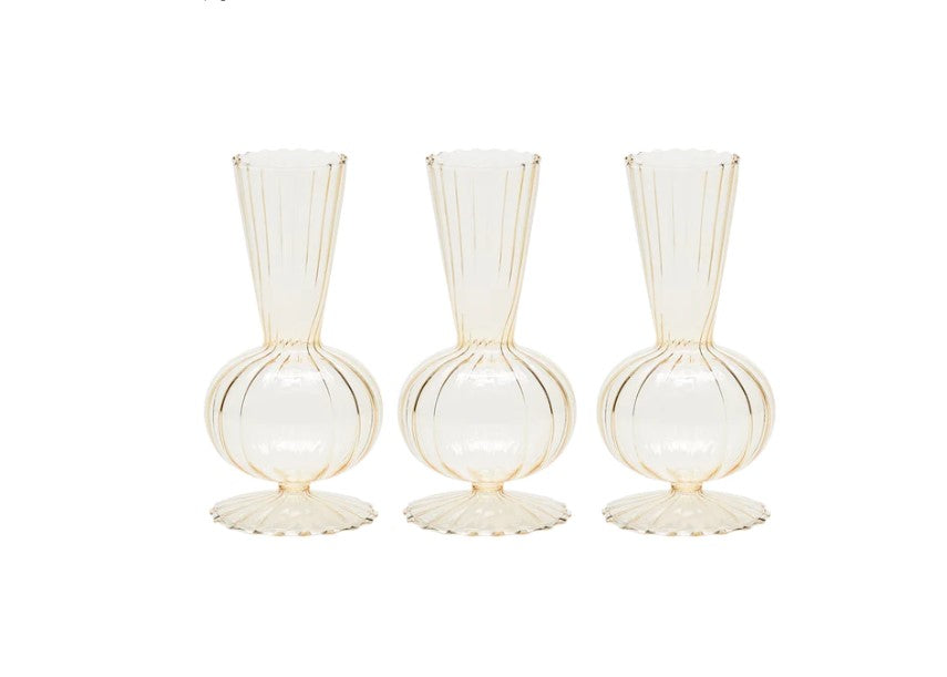 Tess Champagne Bud Vase Set of 3