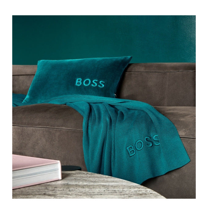 Hugo Boss Bold Logo Velour Accent Pillow