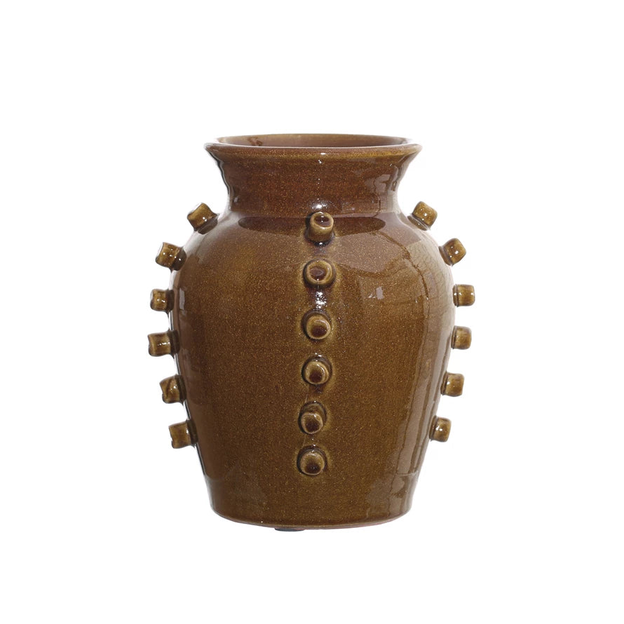 Terra-cotta Vase With Hobnails