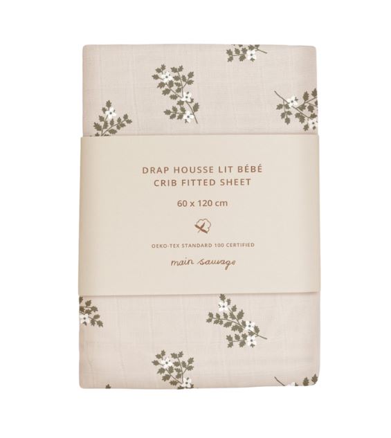 Baby Fitted Sheet Holly Flowers