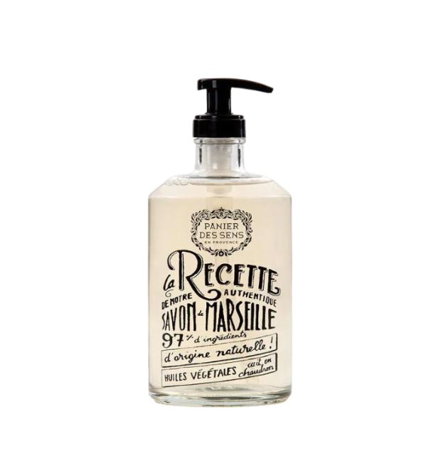 Glass Bottle Liquid Marseille soap