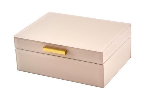 Jewelry Box Gold Handle Pink