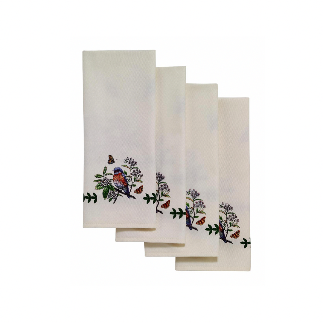 Botanic Birds Napkin Set Of 4