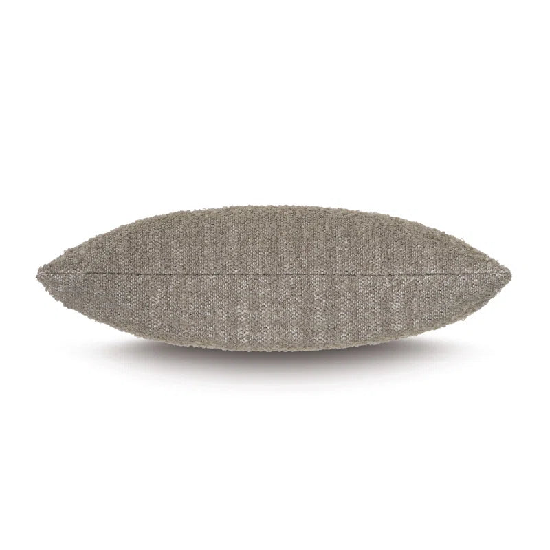 Marl Decorative Taupe Rectangle Pillow