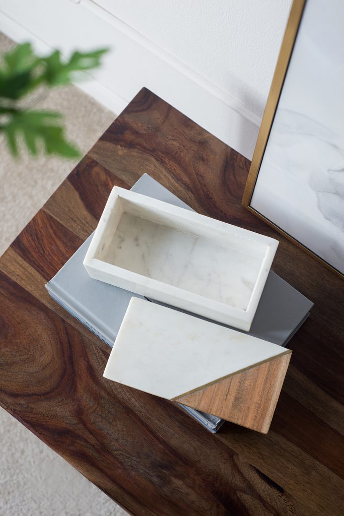 Decorative Marble Boxes - Set of 2