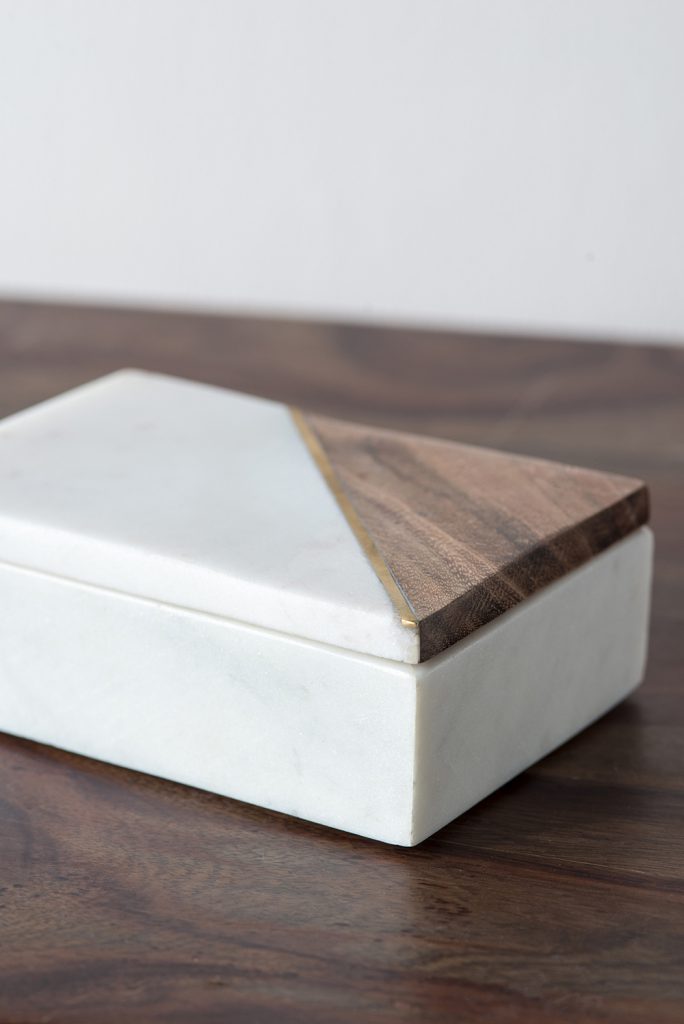 Decorative Marble Boxes - Set of 2