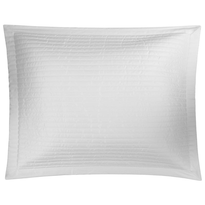 Monroe White Quilted Sham