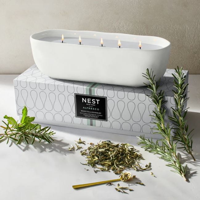 Nest White Tea & Rosemary Alfresco Multi-Wick Decorative Candle