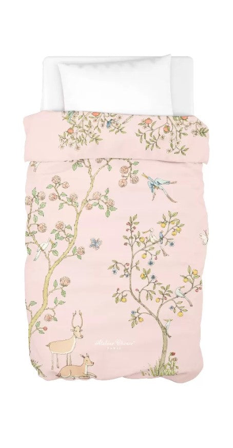 Atelier Choux Pink Bloom Duvet Cover Twin