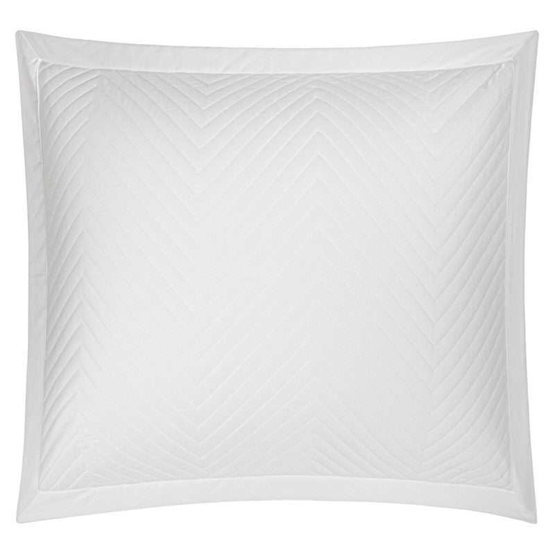 Eloise White Quilted Sham