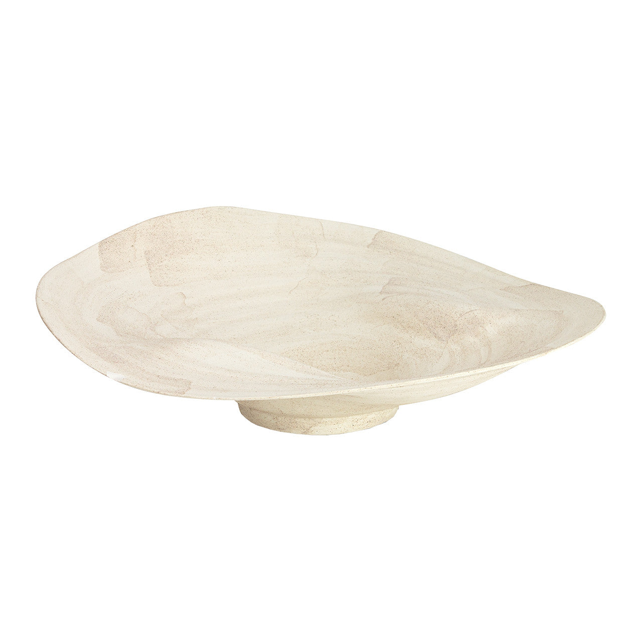 Rivera Ceramic Beige Wave Bowl