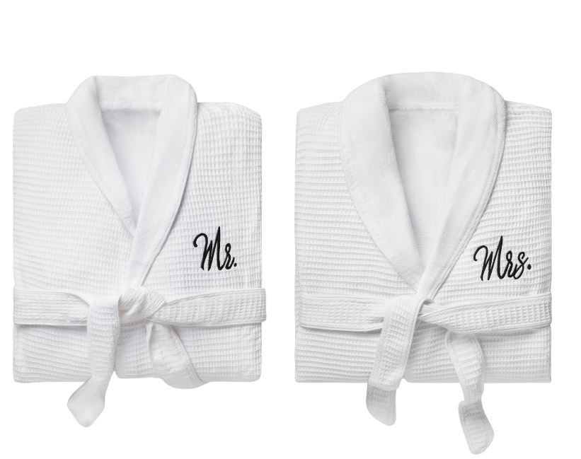 Mr. & Mrs. Waffle Bath Robes