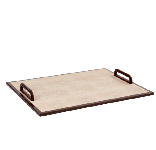 Addison Ross Ecru Shagreen Tray