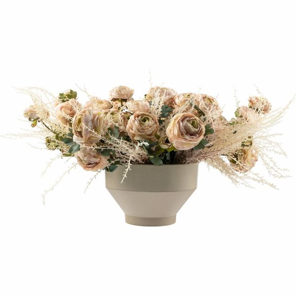 DH Taupe Rosette Floral