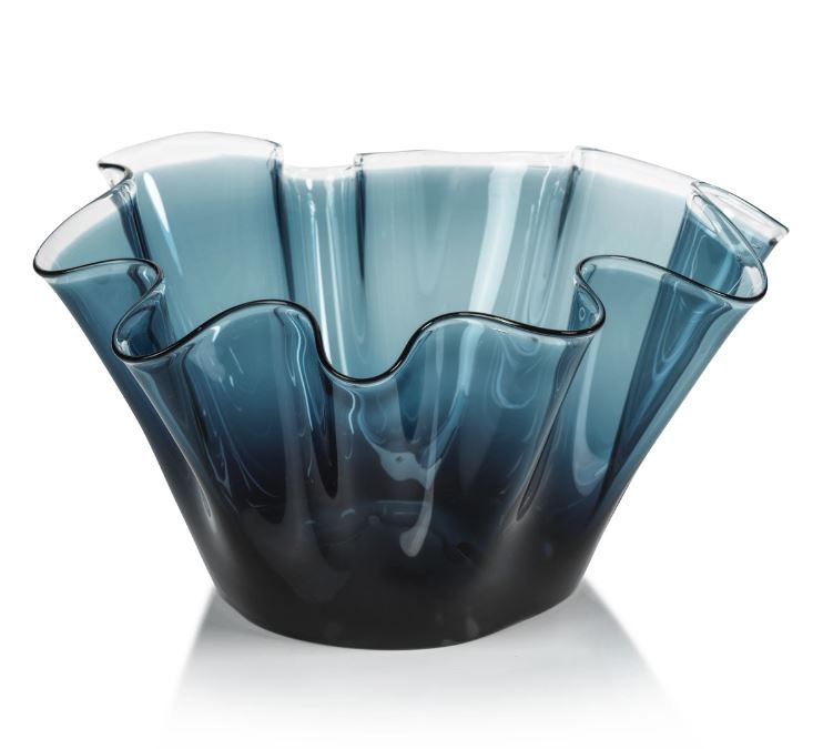 Tropezana Tall Wave Glass Bowl