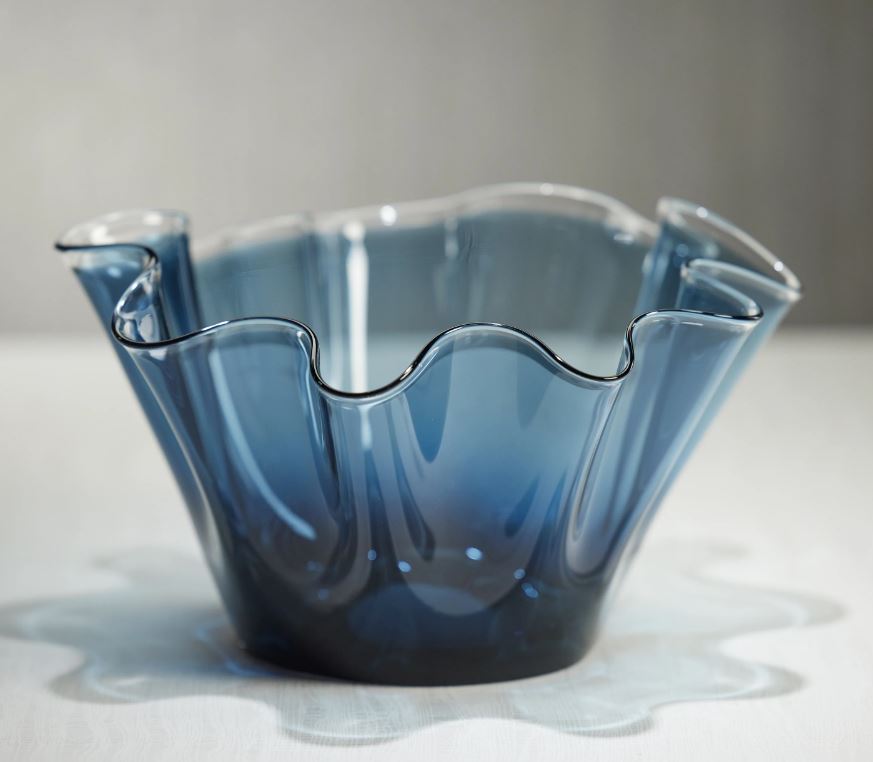 Tropezana Tall Wave Glass Bowl