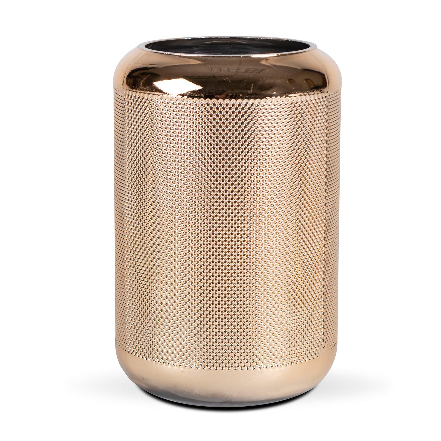 Gold Round Cylinder Vases