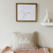 Linsen Taupe Bebe Boudoir Pillow