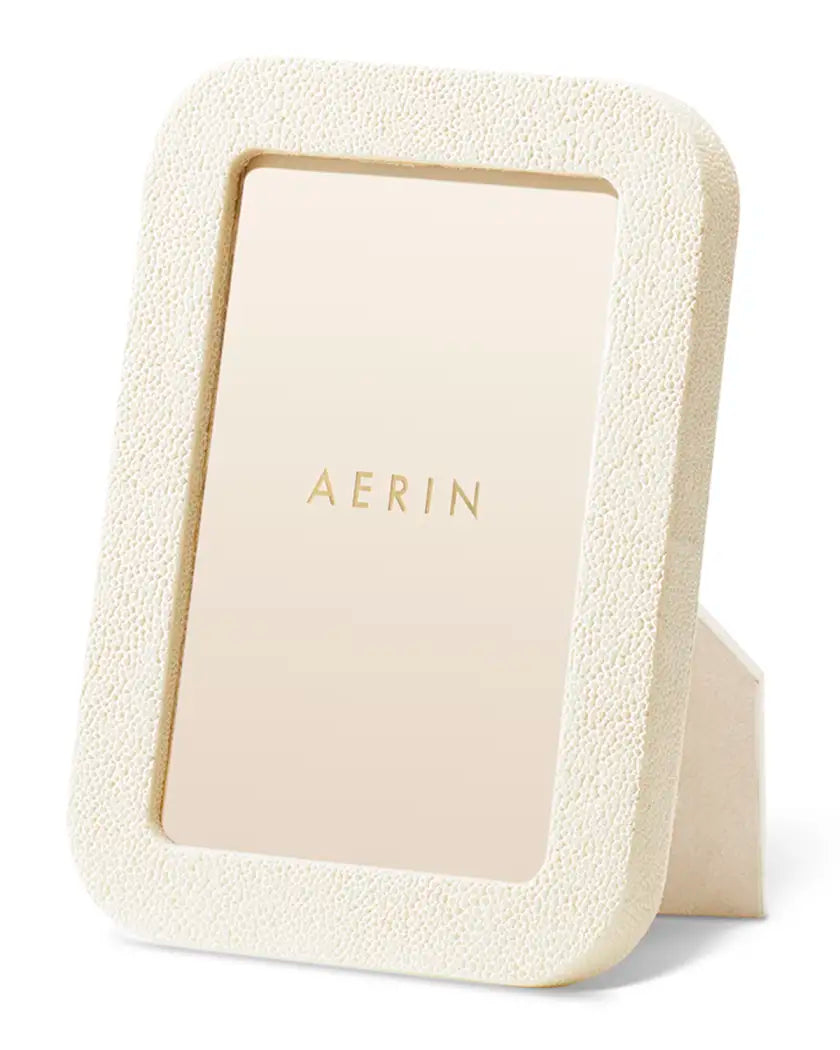 Aerin Cream Shagreen Frame