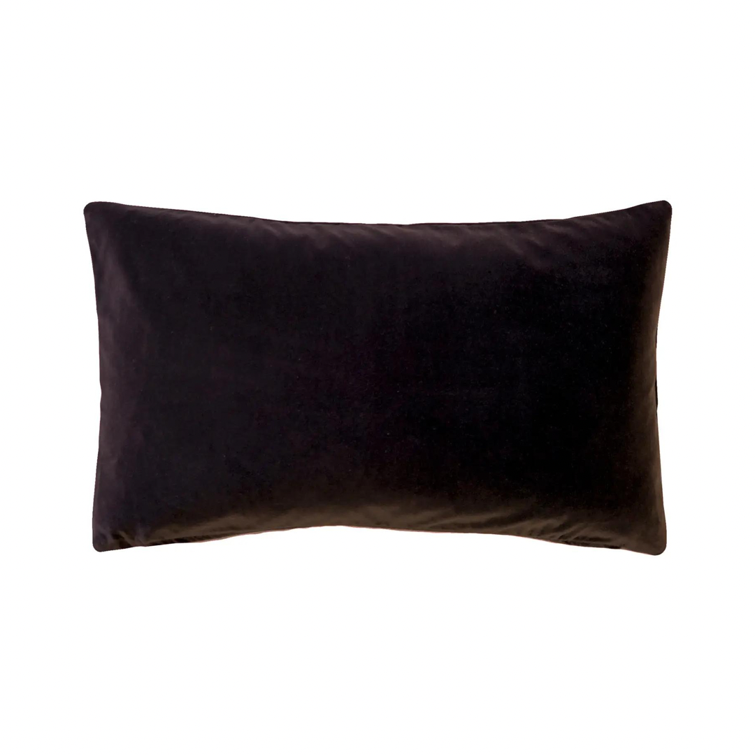 Cast Brown Velvet Accent Pillow