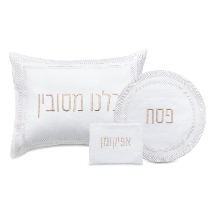 Herringbone Pesach Set