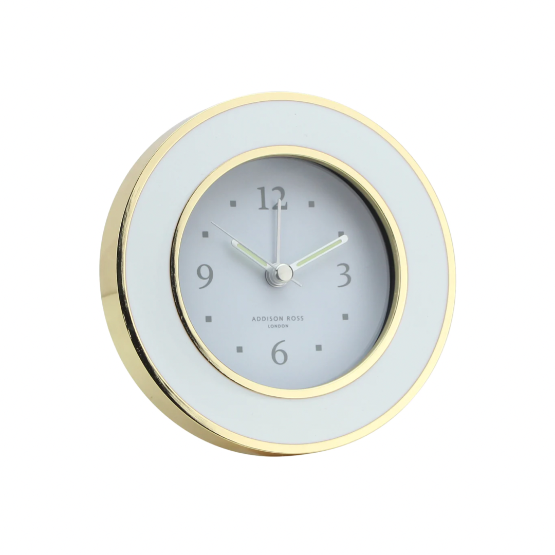 White Enamel Clock